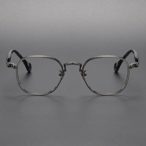 Acetate & Titanium Eyeglasses LE0166_Gunmetal