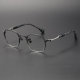 Acetate & Titanium Eyeglasses LE0166_Black & Silver