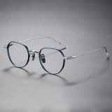Titanium Eyeglasses LE0138_Blue & Silver