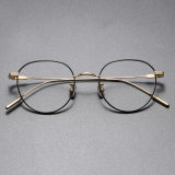 Titanium Eyeglasses LE0142_Black & Gold