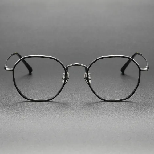 Acetate & Titanium Eyeglasses LE0183_Black & Tortoise
