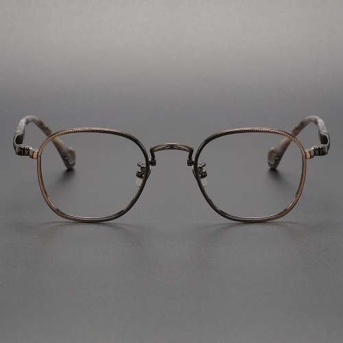 Acetate & Titanium Eyeglasses LE0166_Bronze