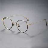 Titanium Eyeglasses LE0142_Black & Gold