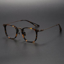 Acetate & Titanium Eyeglasses LE0168_Tortoise & Bronze