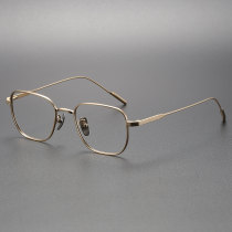 Titanium Eyeglasses LE0144_Gold Titanium Eyeglasses LE0144_Gold