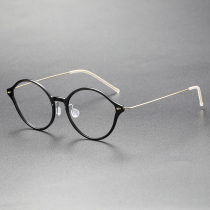 Titanium & Nylon Eyeglasses LE0127_Black & Gold