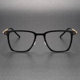Titanium & Nylon Eyeglasses LE0126_Black & Gold