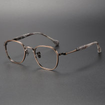Acetate & Titanium Eyeglasses LE0166_Bronze Acetate & Titanium Eyeglasses LE0166_Bronze