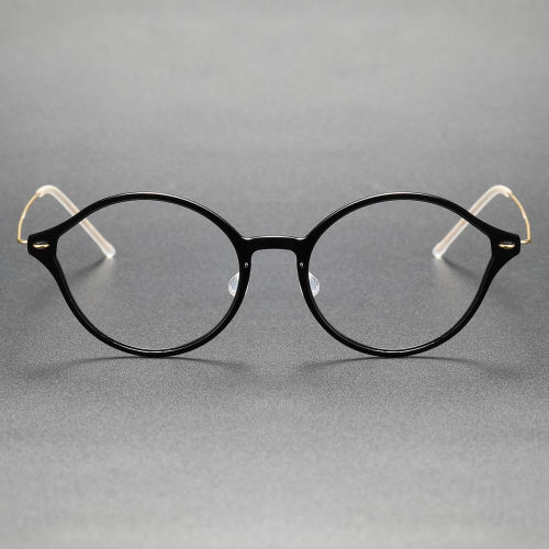 Titanium & Nylon Eyeglasses LE0127_Black & Gold