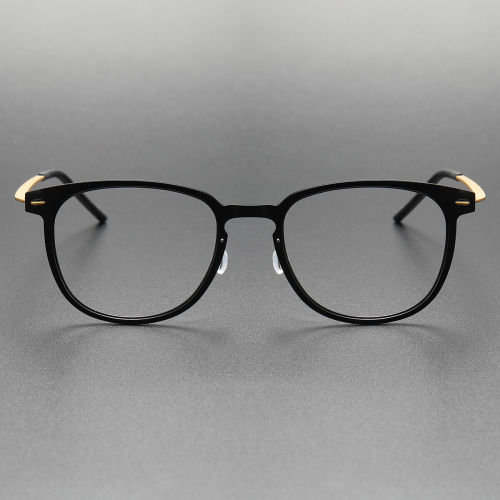 Titanium & Nylon Eyeglasses LE0125_Black & Gold