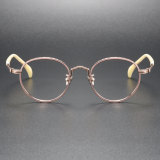 Titanium Eyeglasses LE0162_Rose Gold & Pink