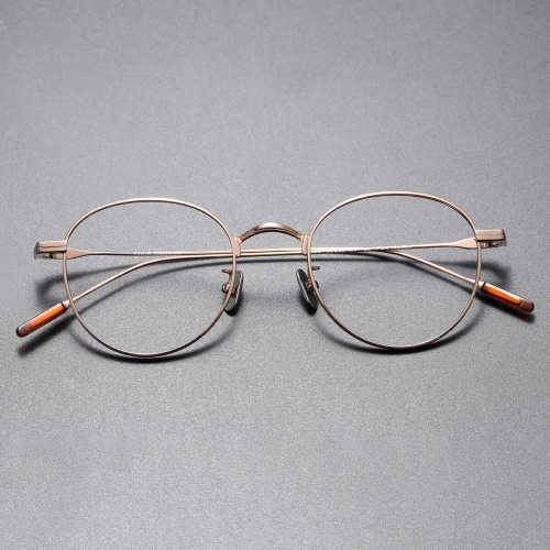 Titanium Eyeglasses LE0139_Rose Gold