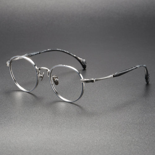 Titanium Eyeglasses LE0162_Silver & Blue