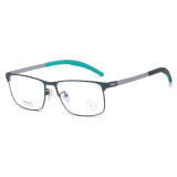 Stainless Steel Eyeglasses LE0056_Green & Silver