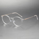 Titanium & Nylon Eyeglasses LE0123_Clear & Gold