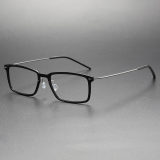 Titanium & Nylon Eyeglasses LE0119_Bright Black & Gunmetal