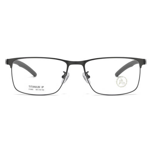 Stainless Steel Eyeglasses LE0056_Gunmetal