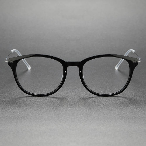 Titanium & Nylon Eyeglasses LE0114_Gunmetal & Black