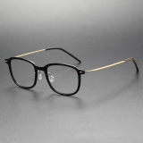 Titanium & Nylon Eyeglasses LE0116_Black & Gold