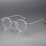 Rimless Titanium Eyeglasses LE0112_Silver