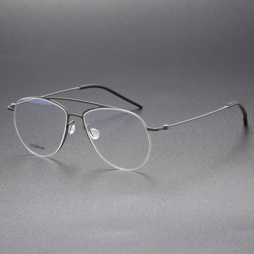 Titanium Eyeglasses LE0096_Gunmetal