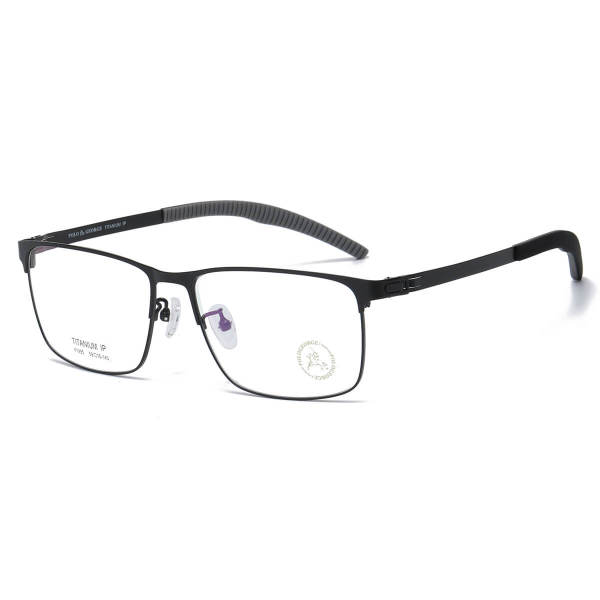 Stainless Steel Eyeglasses LE0056_Black