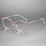 Titanium & Nylon Eyeglasses LE0114_Peach Pink