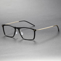 Titanium & Nylon Eyeglasses LE0120_Black & Gold Titanium & Nylon Eyeglasses LE0120_Black & Gold