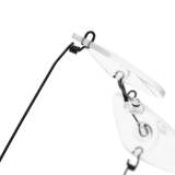 Rimless Titanium Eyeglasses LE0070_Black