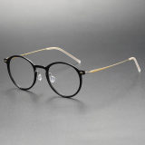 Titanium & Nylon Eyeglasses LE0123_Black & Gold