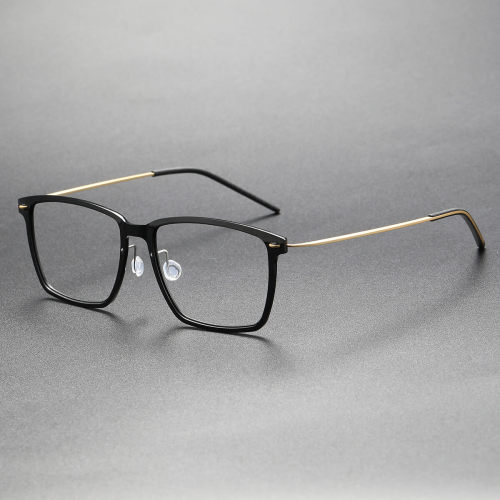 Titanium & Nylon Eyeglasses LE0113_Black & Gold