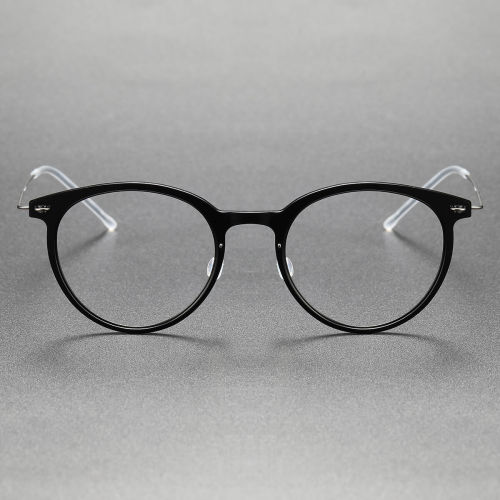 Titanium & Nylon Eyeglasses LE0122_Gunmetal & Black