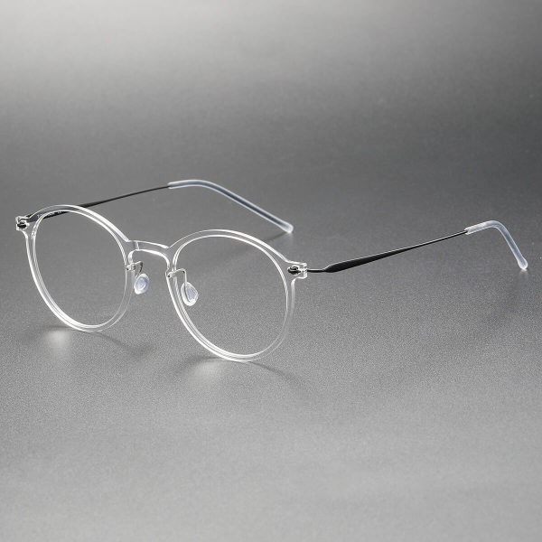Titanium & Nylon Eyeglasses LE0123_Clear & Black