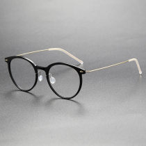 Titanium & Nylon Eyeglasses LE0122_Black & Gold