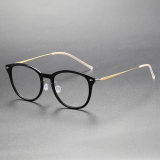 Titanium & Nylon Eyeglasses LE0114_Black & Gold