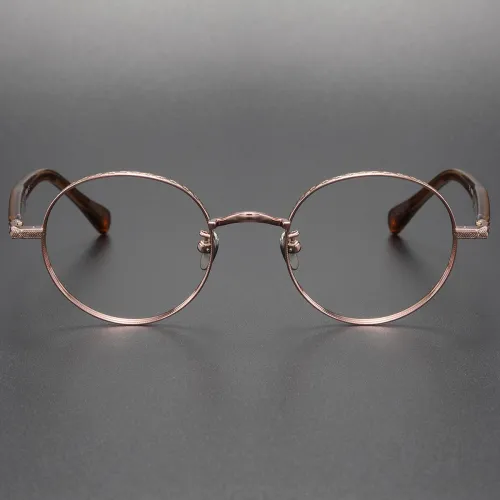 Titanium Eyeglasses LE0063_Rose Gold