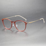 Titanium & Nylon Eyeglasses LE0114_Pink