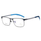 Stainless Steel Eyeglasses LE0056_Blue & Silver