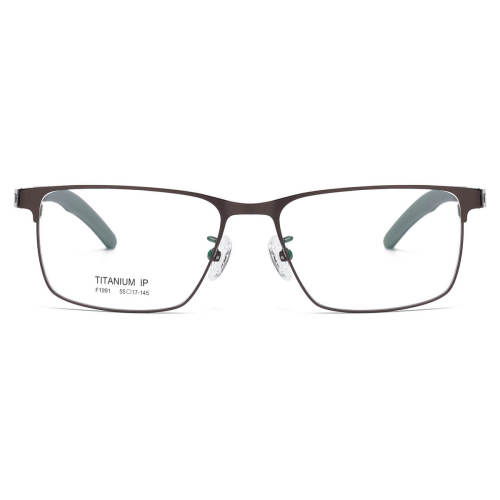 Stainless Steel Eyeglasses LE0055_Brown