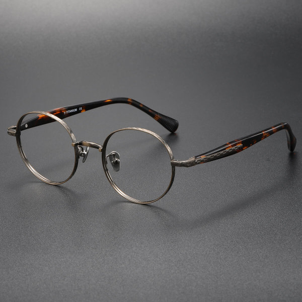 Titanium Eyeglasses LE0063_Bronze