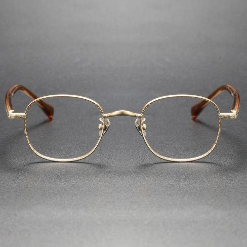 Titanium & Acetate Eyeglasses LE0064_Gold