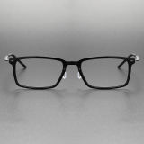 Titanium & Nylon Eyeglasses LE0119_Bright Black & Gunmetal