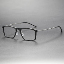 Titanium & Nylon Eyeglasses LE0120_Gloss Black & Gunmetal