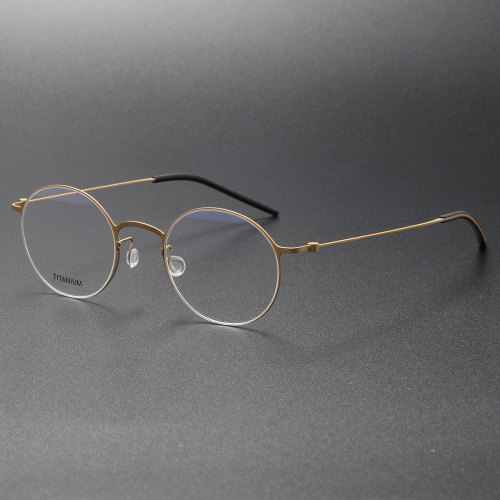 Titanium Eyeglasses LE0090_Gold