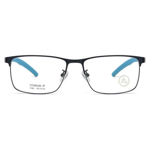 Stainless Steel Eyeglasses LE0056_Blue & Silver