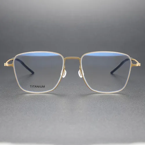 titanium Eyeglasses LE0094_Gold
