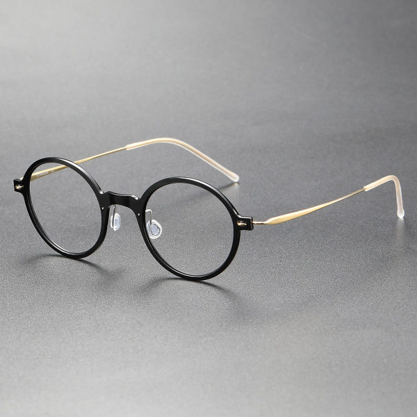 Titanium & Nylon Eyeglasses LE0115_Black & Gold