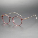 Titanium & Nylon Eyeglasses LE0123_Pink