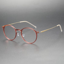 Titanium & Nylon Eyeglasses LE0123_Pink