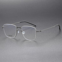 titanium Eyeglasses LE0094_Gunmetal